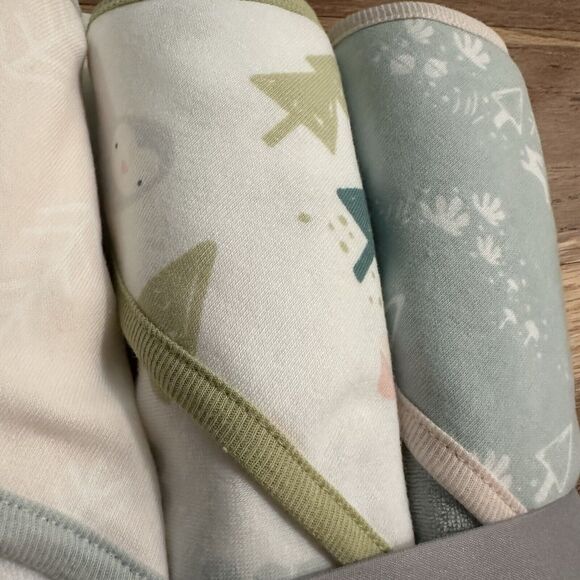 NEW!! Cloud Island Infant Hooded Bath Towels, BUNDLE (3pk), Woodland Theme - Picture 5 of 11